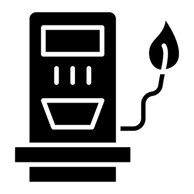 Vector vector design biofuel station icon style