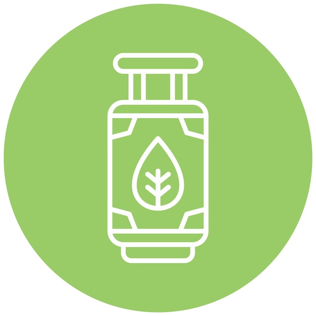 Vector Design Biogas Cylinder Icon Style