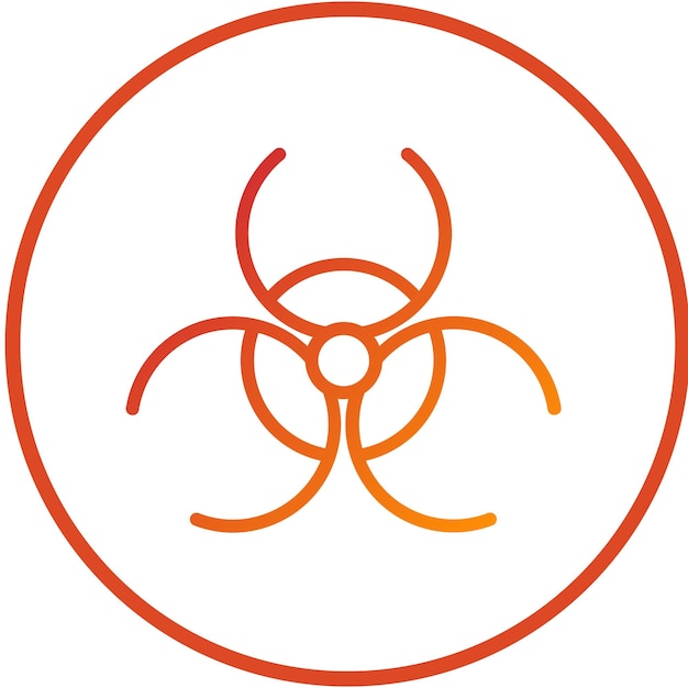 Vector vector design biohazard symbol icon style