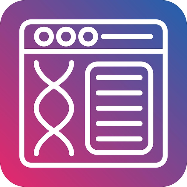 Vector Design Bioinformatics Icon Style