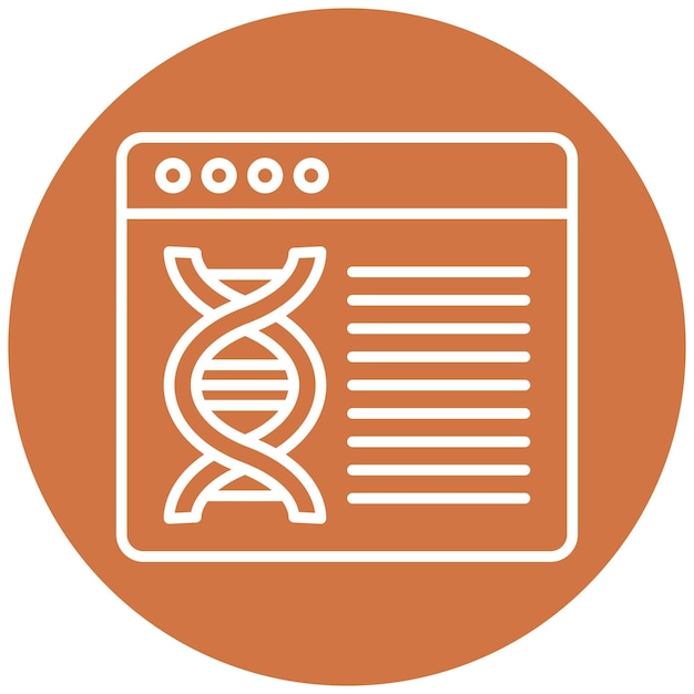 Vector Design Bioinformatics Icon Style