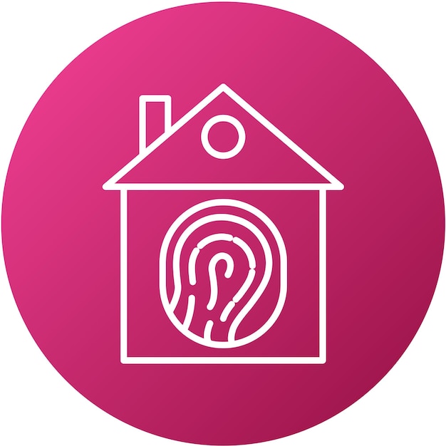 Vector vector design biometric home icon style