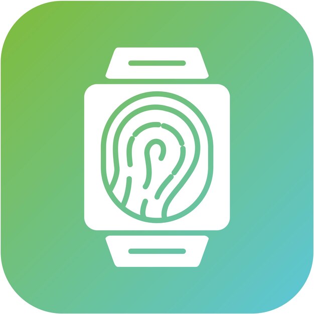 벡터 vector design biometric smart watch icon style