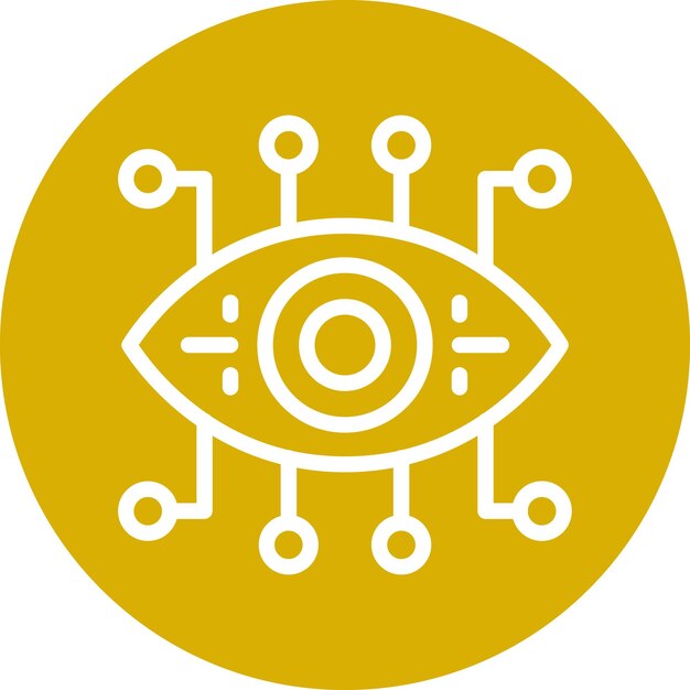 Vector Design Bionic Eye Icon Stijl