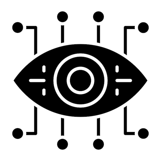 Векторный дизайн Bionic Eye Icon Style