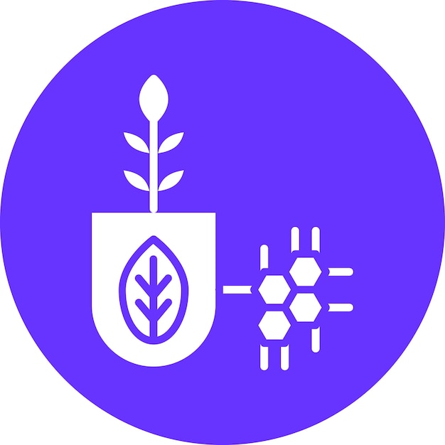 Vector Design Biotech Icon Style