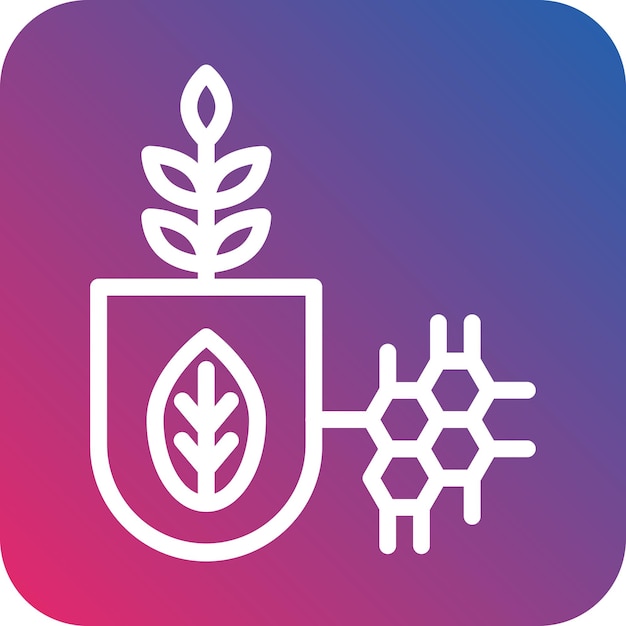 Vector Design Biotech Icon Style