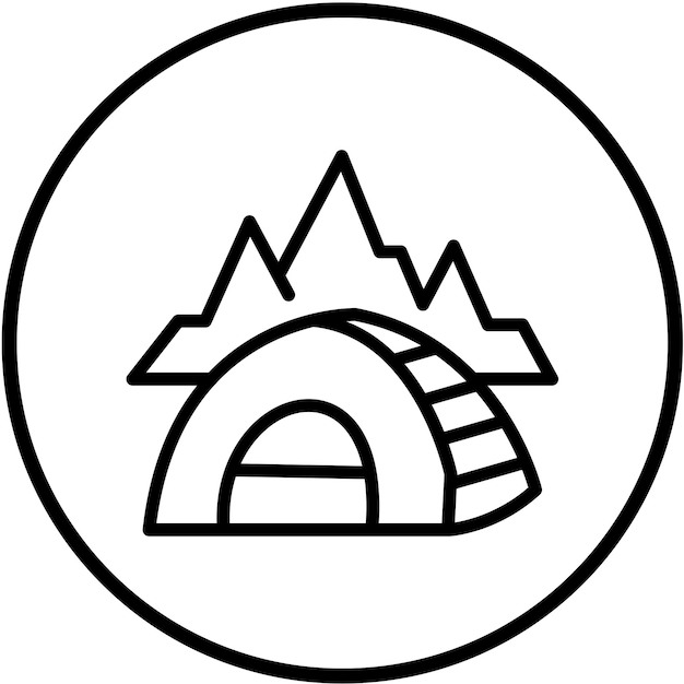 Vector vector design bivy icon style