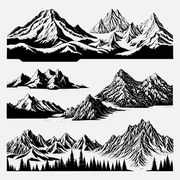 Vector design black and white background
