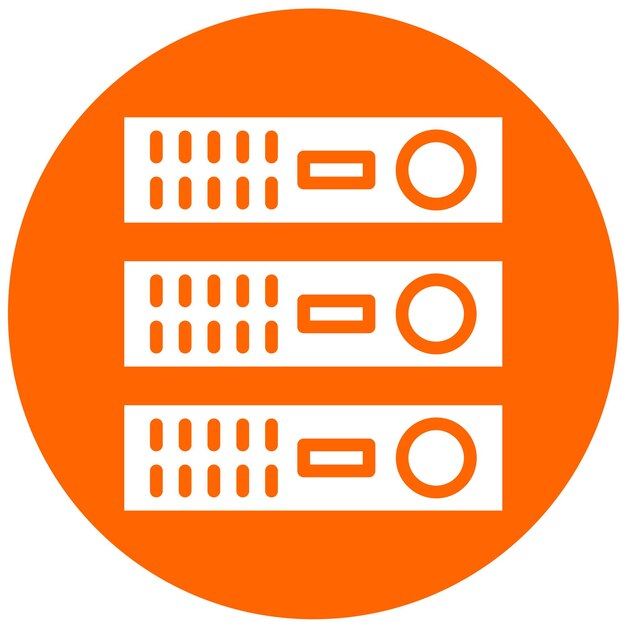 Vector Design Blade Server Icon Stijl
