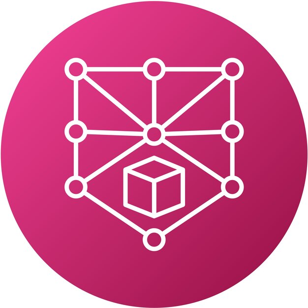 Vector Design Blockchain Icon Style