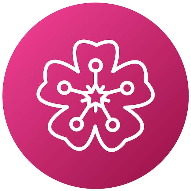 Vector Design Blossom Icon Style