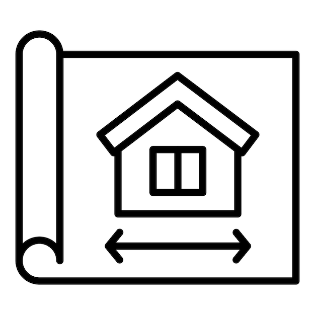 Vector Design Blueprint Icon Style