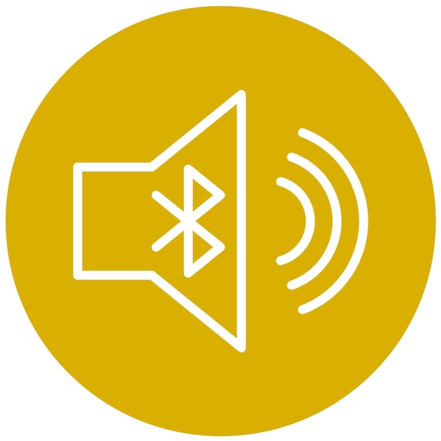 Vector Design Bluetooth Speaker Icon Style