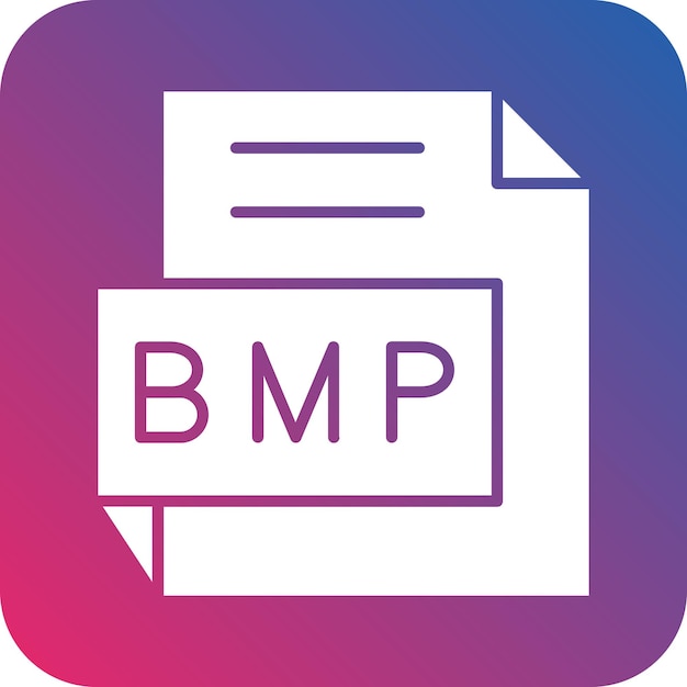 Vector Design BMP Icon Style