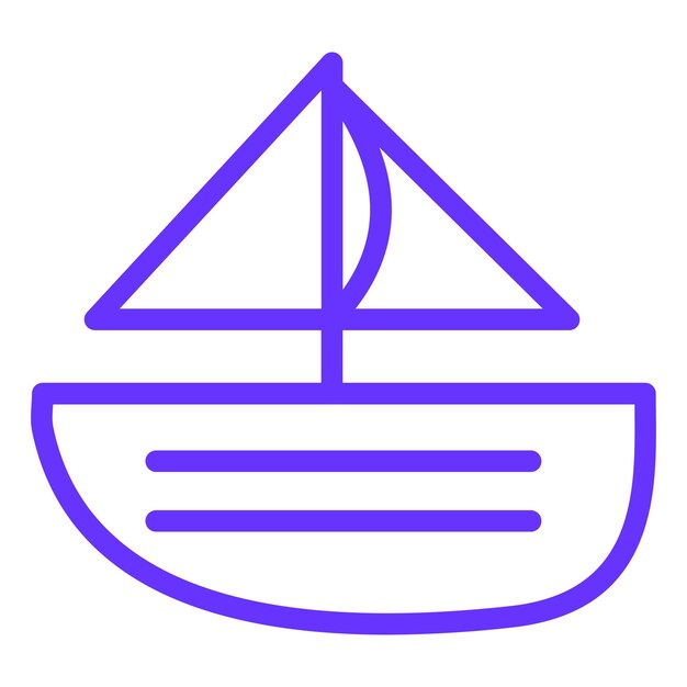 Vector vector design boat icon style