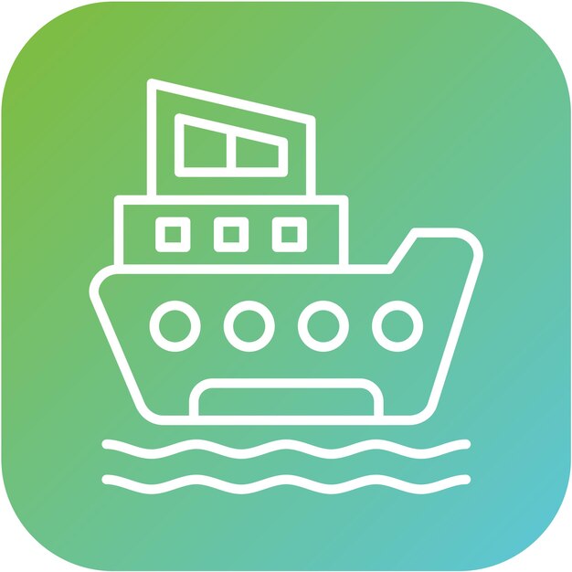 Vector vector design boat icon style