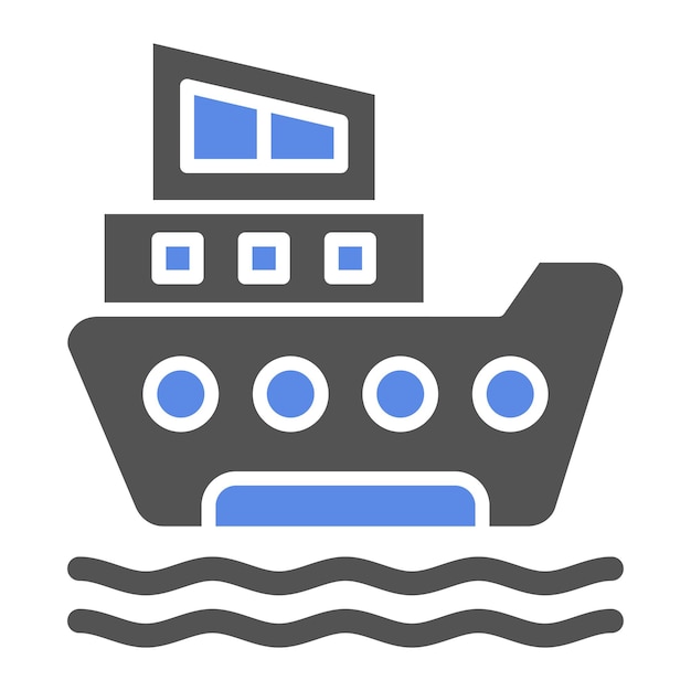 Vector vector design boat icon style