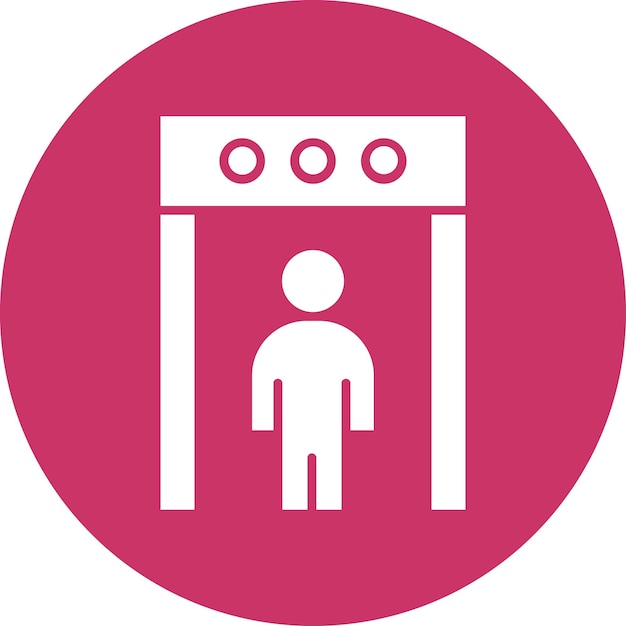 Vector Design Body Scanner Icon Stijl