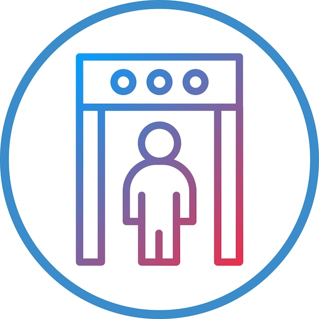 Vector Design Body Scanner Icon Style