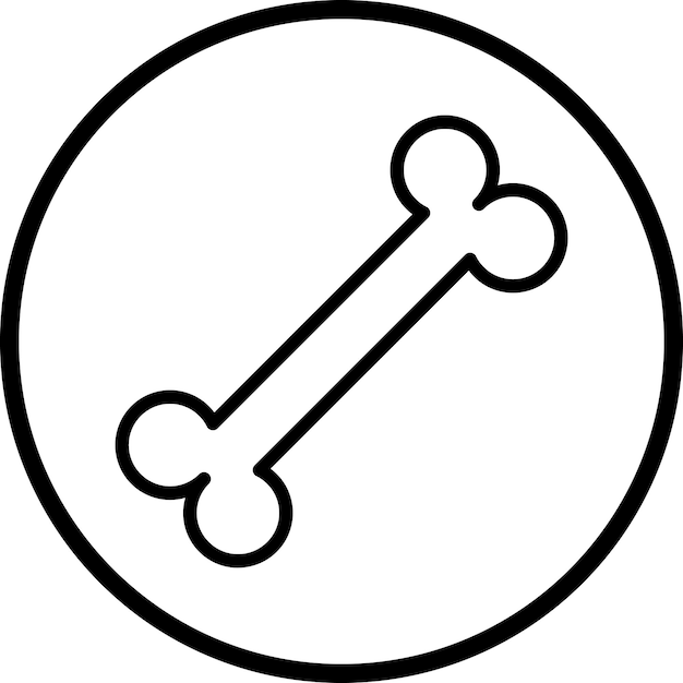 Vector Design Bone Icon Style