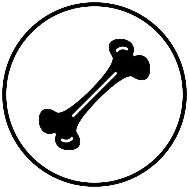 Vector Design Bone Icon Style