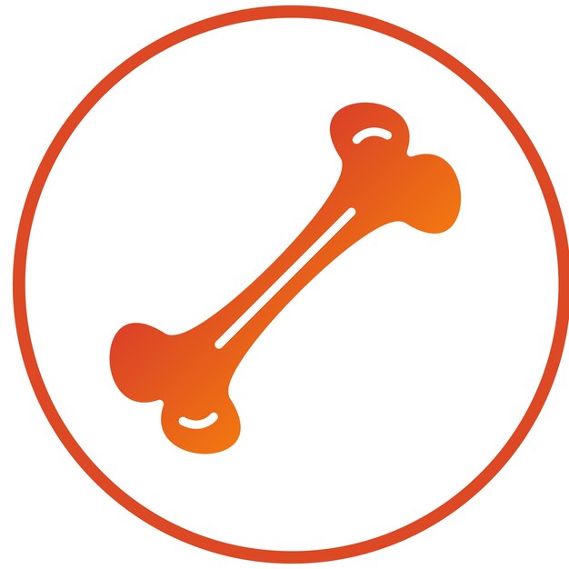 Vector Design Bone Icon Style