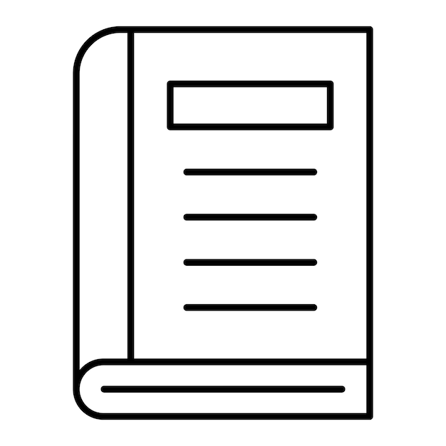 터 디자인 책 아이콘 스타일