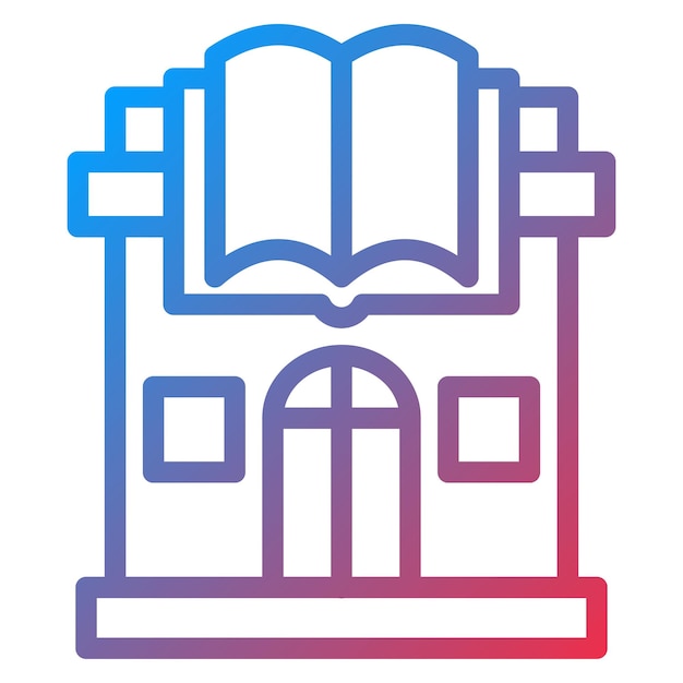 Vector Design Book Store Icon Style