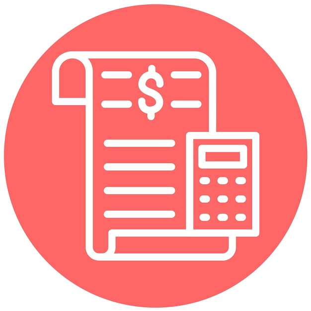 Vector vector design bookkeeping icon style