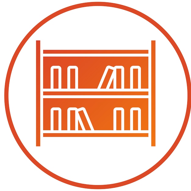 Vector vector design bookshelf icon style