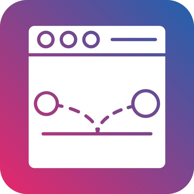 ベクトルデザイン バウンスレート アイコンスタイル