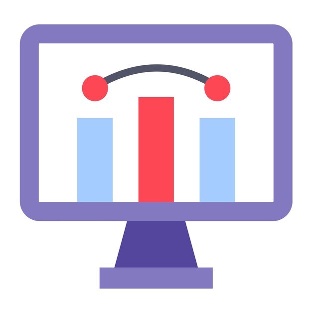 Vector design bounce rate icon style