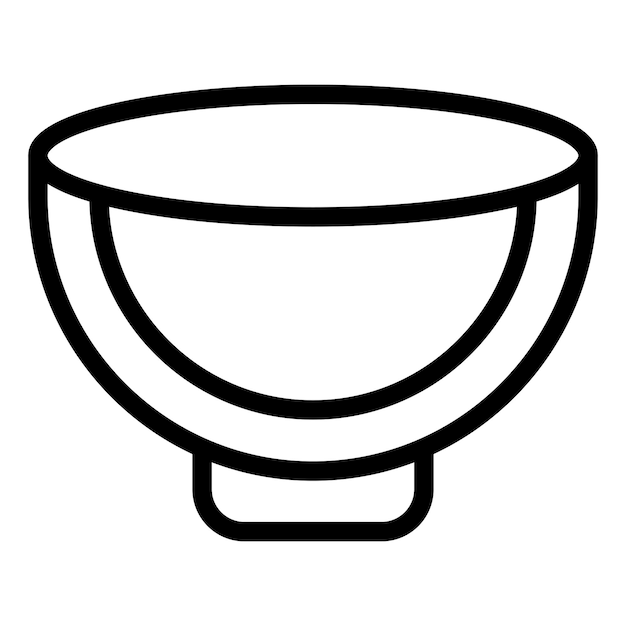 Векторный дизайн стиля иконы чаши