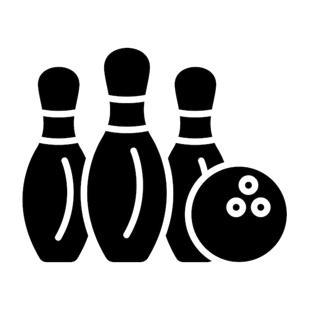 Vector Design Bowling Icon Style