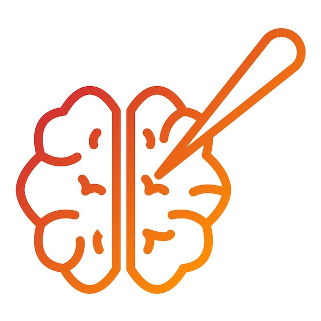 Vector vector design brain surgery icon style