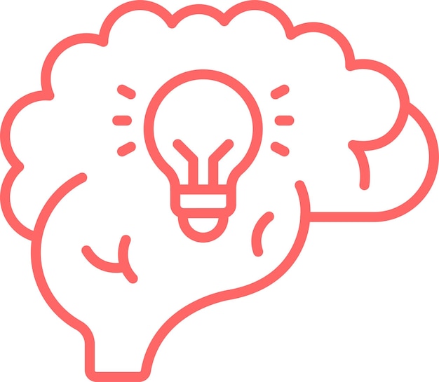 Vector Design Brainstorm Icon Stijl