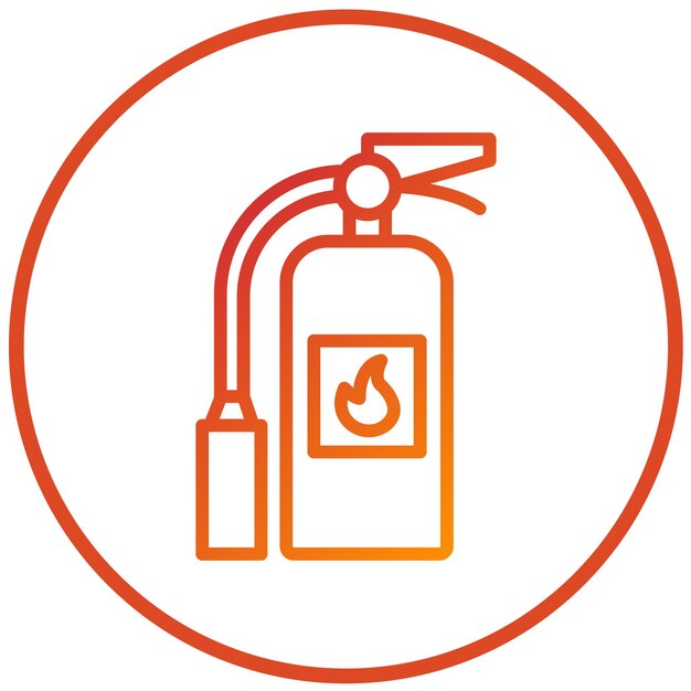 Vector Design Brandblusser Icon Style