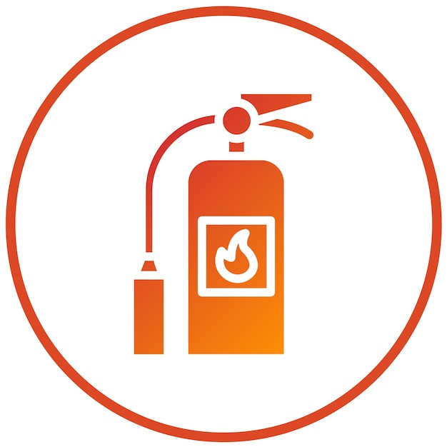 Vector Design Brandblusser Icon Style