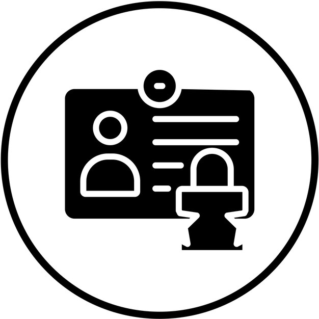 Стиль иконки аутентификации векторного дизайна