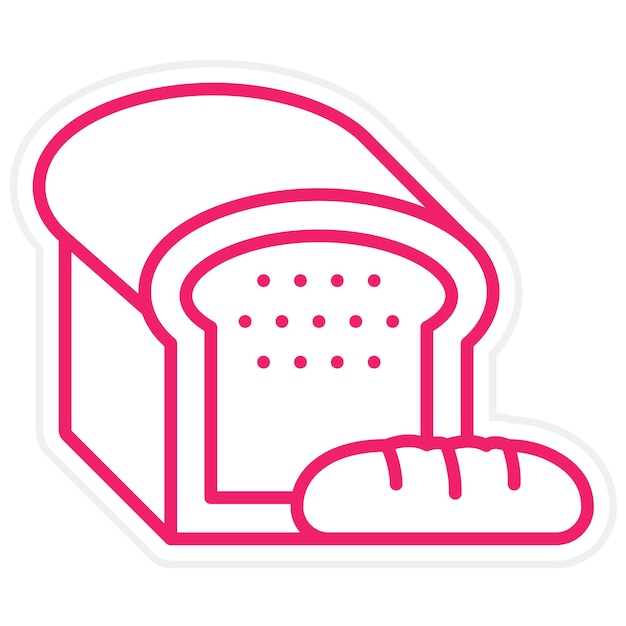 Vector vector design bread icon style