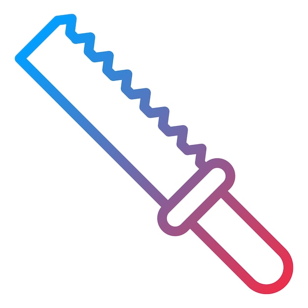 Vector Design Bread Knife Icon Style