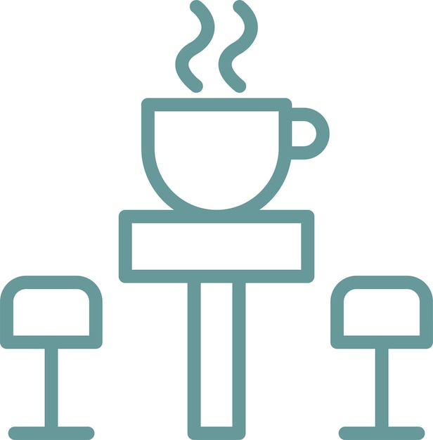 Vector Design Break Room Icon Stijl