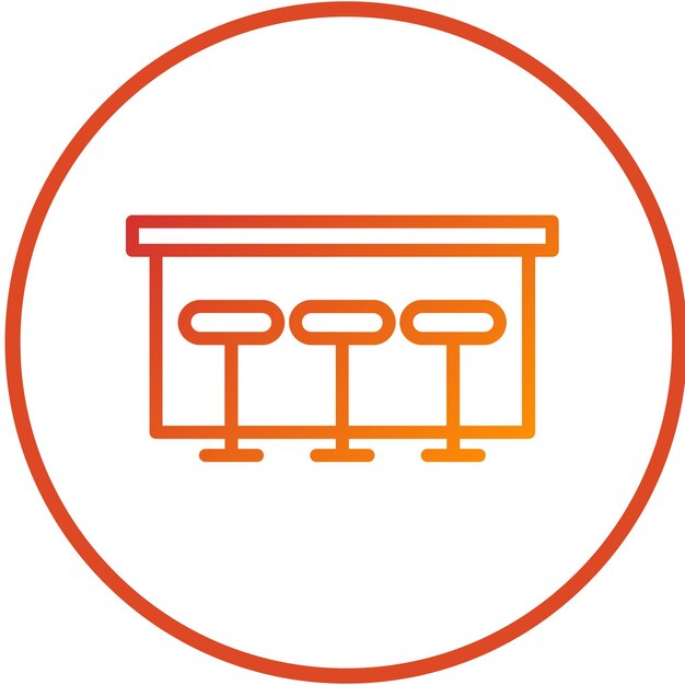 Vector Design Breakfast Bar Icon Stijl
