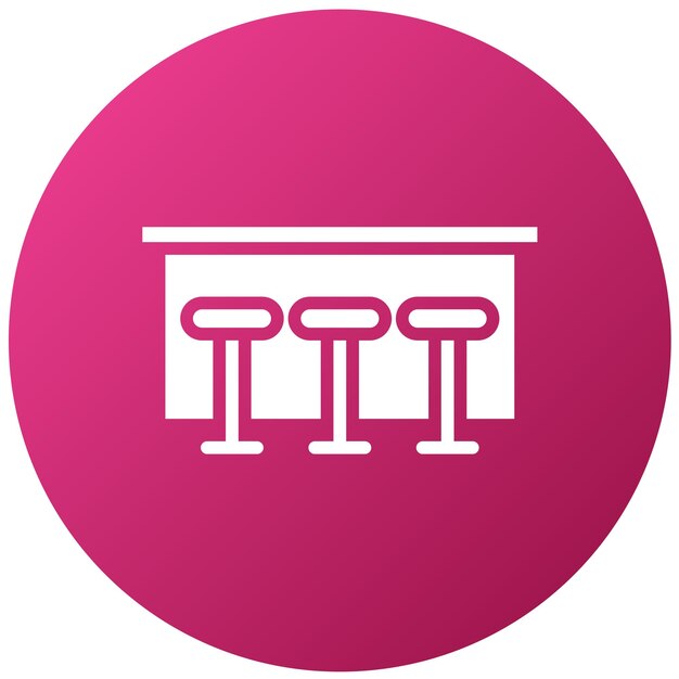 Vector Design Breakfast Bar Icon Stijl