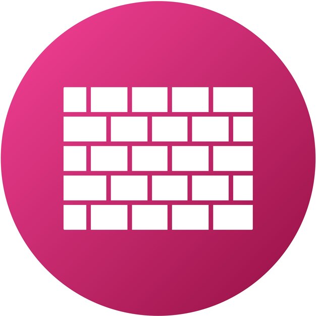 Vector vector design brick wall icon stijl