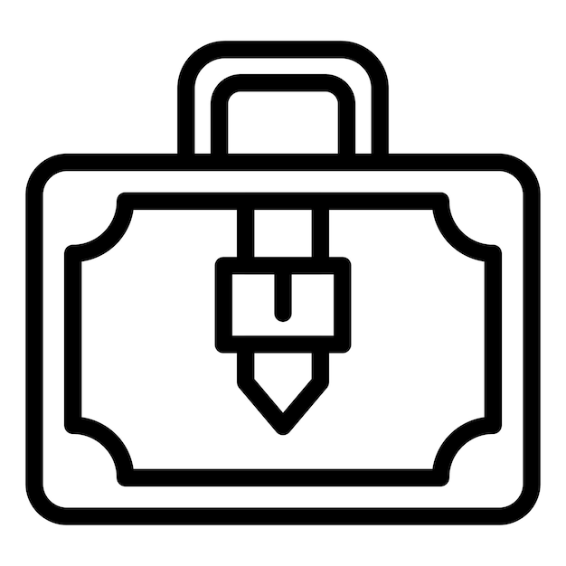 Vector vector design briefcase icon style