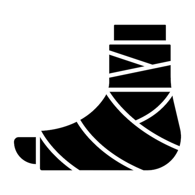 Vector Design Broken Leg Icon Style