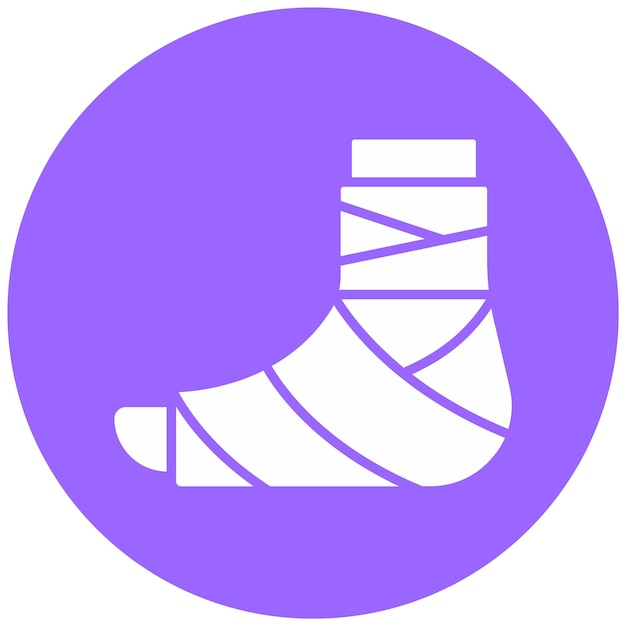 Vector Design Broken Leg Icon Style