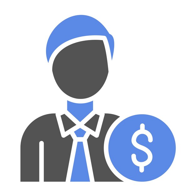 Vector Design Broker Icon Style